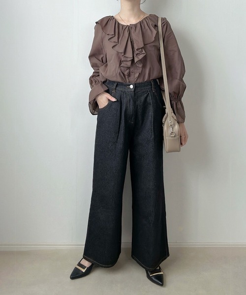 レディースデニム SOMETHING サムシング LISA ワイド SEA58 レディース 日本製