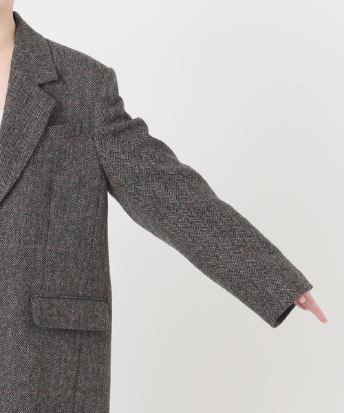 シェットランドウールチェックジャケット（テーラードジャケット