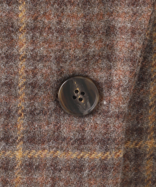 シェットランドウールチェックジャケット（テーラードジャケット