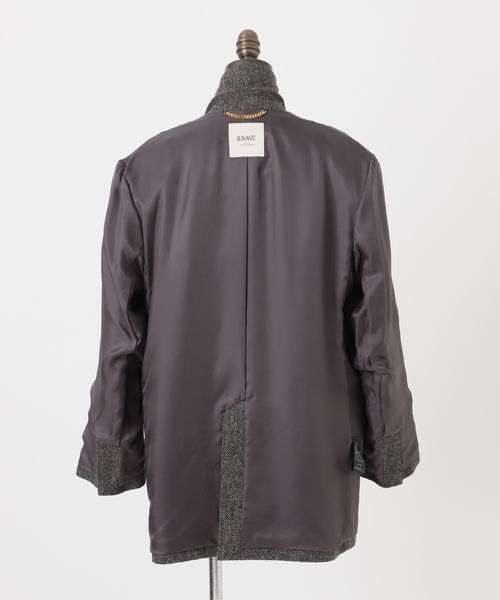 シェットランドウールチェックジャケット（テーラードジャケット