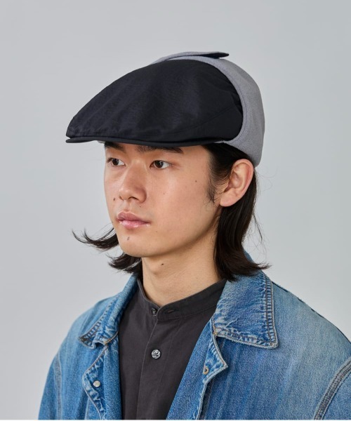 OVERRIDE(オーバーライド)の「OVERRIDE FLEECE LINED HUNTING / オーバーライド(ハンチング/ベレー帽・メンズ・グリーン/ブラック・59cm)」の3枚目の写真