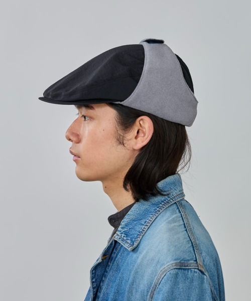 OVERRIDE(オーバーライド)の「OVERRIDE FLEECE LINED HUNTING / オーバーライド(ハンチング/ベレー帽・メンズ・グリーン/ブラック・59cm)」の5枚目の写真