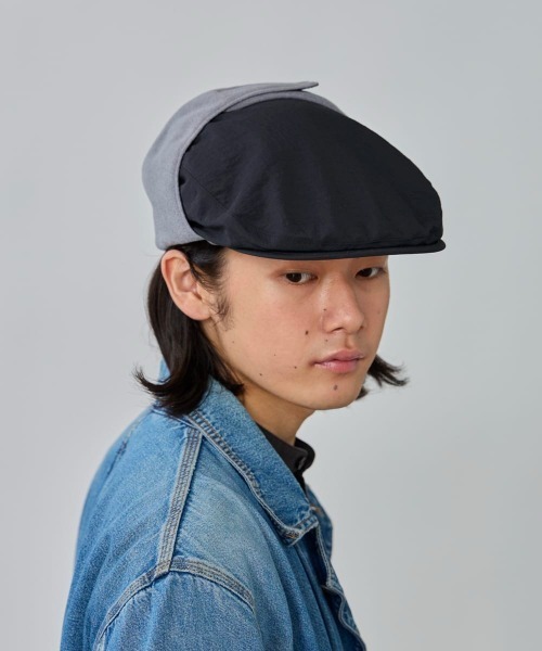 OVERRIDE(オーバーライド)の「OVERRIDE FLEECE LINED HUNTING / オーバーライド(ハンチング/ベレー帽・メンズ・グリーン/ブラック・59cm)」の6枚目の写真