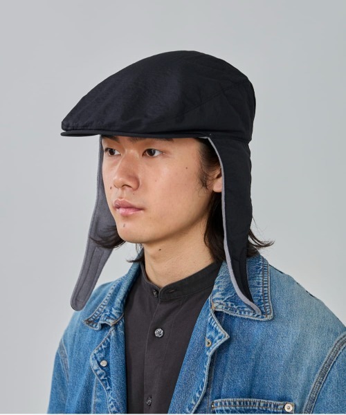 OVERRIDE(オーバーライド)の「OVERRIDE FLEECE LINED HUNTING / オーバーライド(ハンチング/ベレー帽・メンズ・グリーン/ブラック・59cm)」の7枚目の写真