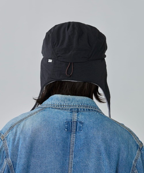 OVERRIDE(オーバーライド)の「OVERRIDE FLEECE LINED HUNTING / オーバーライド(ハンチング/ベレー帽・メンズ・グリーン/ブラック・59cm)」の9枚目の写真