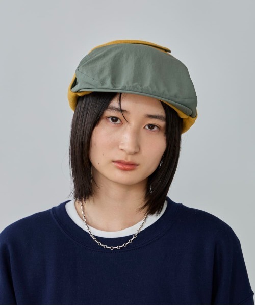 OVERRIDE(オーバーライド)の「OVERRIDE FLEECE LINED HUNTING / オーバーライド(ハンチング/ベレー帽・メンズ・グリーン/ブラック・59cm)」の21枚目の写真