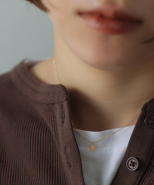 シェルプレート38cmネックレス K10（ネックレス）｜Lilas（リラ）の