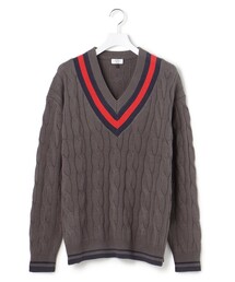 J.PRESS YORK STREET（ジェイプレスヨークストリート）の「【UNISEX】チルデンVネック ニット（ニット/セーター）」