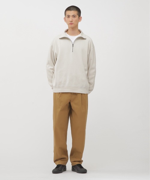 MHL.（エムエイチエル）の「DOUBLE FACE SOFT COTTON JERSEY（Tシャツ/カットソー・メンズ・オフホワイト/ターコイズブルー・LARGE/MEDIUM）」の3枚目の写真