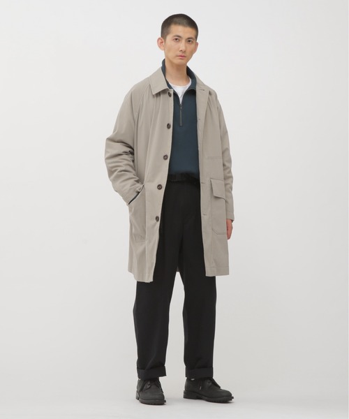 MHL.（エムエイチエル）の「DOUBLE FACE SOFT COTTON JERSEY（Tシャツ/カットソー・メンズ・オフホワイト/ターコイズブルー・LARGE/MEDIUM）」の9枚目の写真