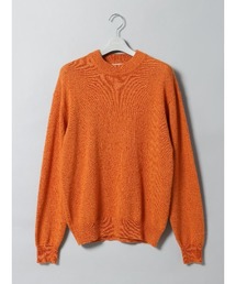 GOOVI モックネックニット 長袖 ウォッシャブル 和紙×ラムズウールブレンド