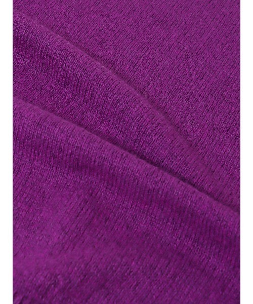 SUIT SQUARE（スーツスクエア）の「GOOVI モックネックニット 長袖 ウォッシャブル 和紙×ラムズウールブレンド（ニット/セーター・メンズ・パープル系/レッド系/オレンジ系・1/2/3）」の9枚目の写真