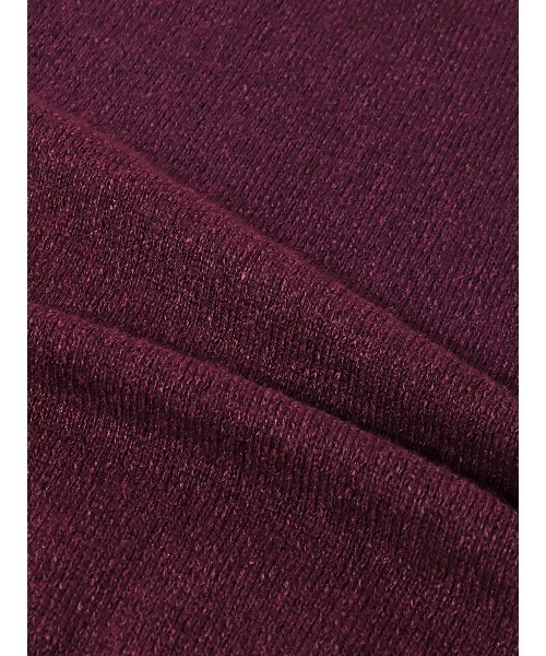 SUIT SQUARE（スーツスクエア）の「GOOVI モックネックニット 長袖 ウォッシャブル 和紙×ラムズウールブレンド（ニット/セーター・メンズ・パープル系/レッド系/オレンジ系・1/2/3）」の15枚目の写真