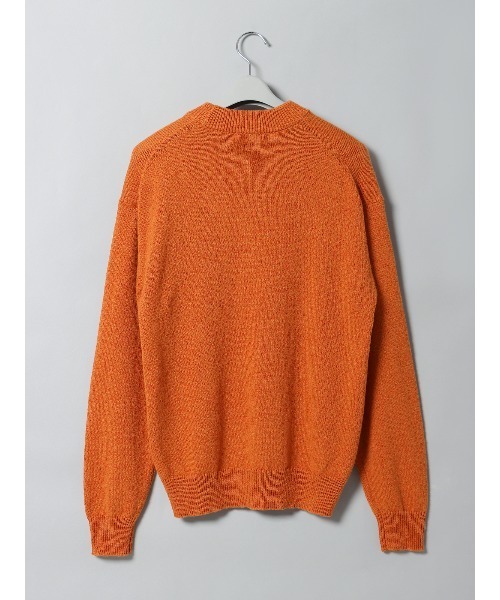 SUIT SQUARE（スーツスクエア）の「GOOVI モックネックニット 長袖 ウォッシャブル 和紙×ラムズウールブレンド（ニット/セーター・メンズ・パープル系/レッド系/オレンジ系・1/2/3）」の16枚目の写真