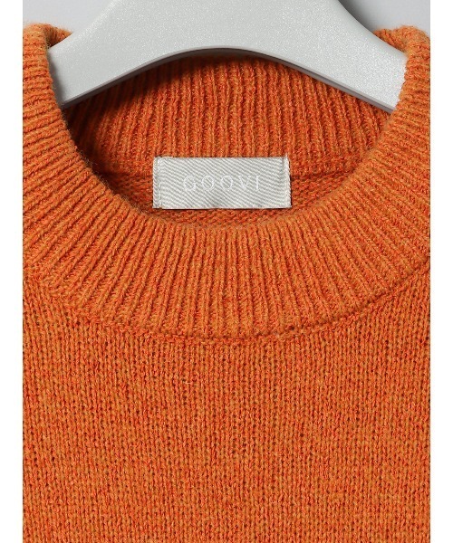 SUIT SQUARE（スーツスクエア）の「GOOVI モックネックニット 長袖 ウォッシャブル 和紙×ラムズウールブレンド（ニット/セーター・メンズ・パープル系/レッド系/オレンジ系・1/2/3）」の20枚目の写真