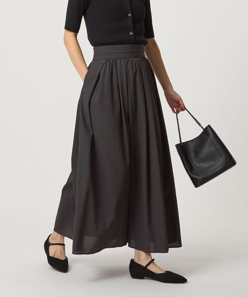 green label relaxing（グリーンレーベルリラクシング）の「エアリー ギャザー スカート 2（スカート・レディース・ライトグレー/ダークグレー/ダークブラウン・36/38）」の3枚目の写真