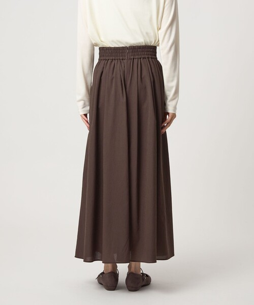 green label relaxing（グリーンレーベルリラクシング）の「エアリー ギャザー スカート 2（スカート・レディース・ライトグレー/ダークグレー/ダークブラウン・36/38）」の18枚目の写真