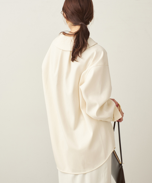 plage(プラージュ)の「ダブルクロスフォルム ブラウス(シャツ/ブラウス・レディース・キャメル/アイボリー・FREE)」の11枚目の写真