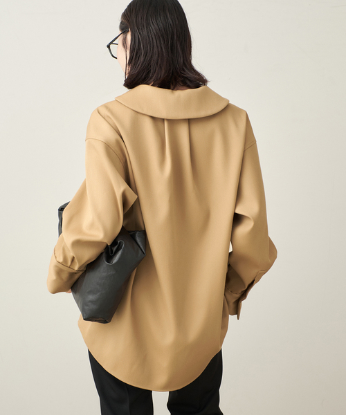 plage(プラージュ)の「ダブルクロスフォルム ブラウス(シャツ/ブラウス・レディース・キャメル/アイボリー・FREE)」の18枚目の写真