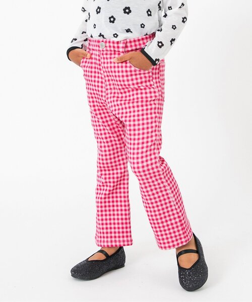 BREEZE（ブリーズ）の「【ジュニア対応】ソウガラフレアエブリパンツ（その他パンツ・キッズ・インディゴブルー/ピンク/オリーブ/アイボリー・110/90/140/130/120/100/80）」の4枚目の写真