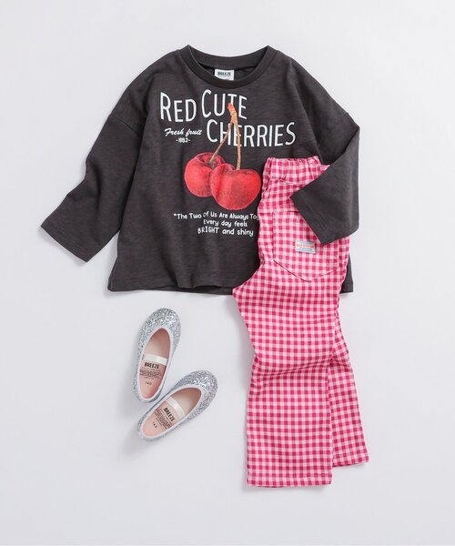 BREEZE（ブリーズ）の「【ジュニア対応】ソウガラフレアエブリパンツ（その他パンツ・キッズ・インディゴブルー/ピンク/オリーブ/アイボリー・110/90/140/130/120/100/80）」の18枚目の写真