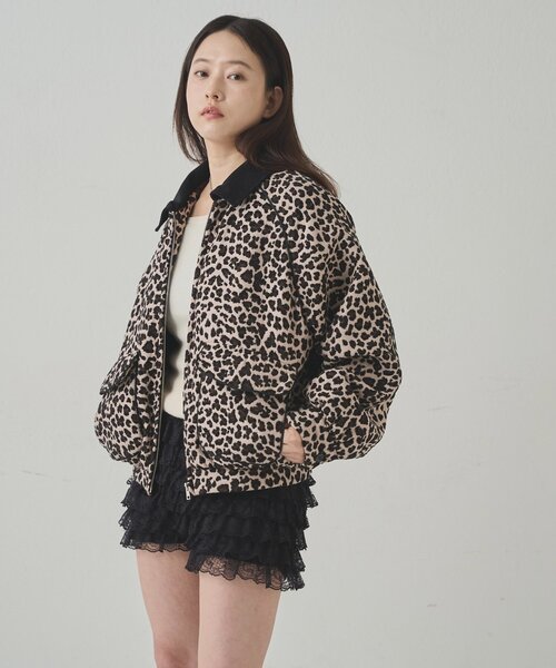 セール】レオパードジャガードブルゾン（ブルゾン）｜WHO'S WHO