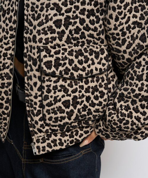 WHO'S WHO gallery（フーズフーギャラリー）の「LEOPARD JACQUARD BLOUSON（ブルゾン・レディース・ベージュ/ブラック・FREE）」の15枚目の写真