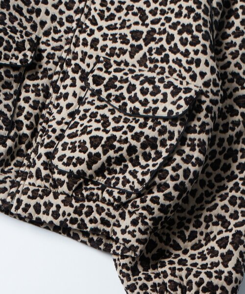 WHO'S WHO gallery（フーズフーギャラリー）の「LEOPARD JACQUARD BLOUSON（ブルゾン・レディース・ベージュ/ブラック・FREE）」の18枚目の写真