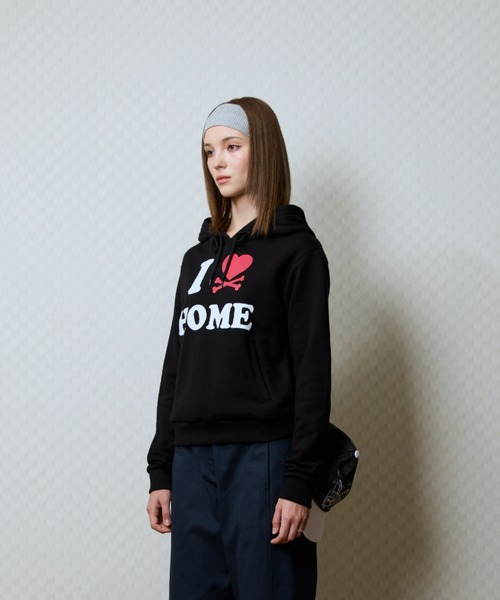 LUVISTRUE(ラヴイズトゥルー)の「GT I LOVE HOME HOOD TEE(パーカー・レディース・カモフラージュ/ブラック・FREE)」の4枚目の写真