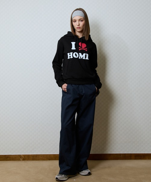 LUVISTRUE(ラヴイズトゥルー)の「GT I LOVE HOME HOOD TEE(パーカー・レディース・カモフラージュ/ブラック・FREE)」の5枚目の写真