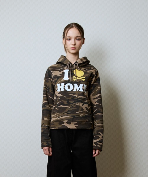 LUVISTRUE(ラヴイズトゥルー)の「GT I LOVE HOME HOOD TEE(パーカー・レディース・カモフラージュ/ブラック・FREE)」の7枚目の写真