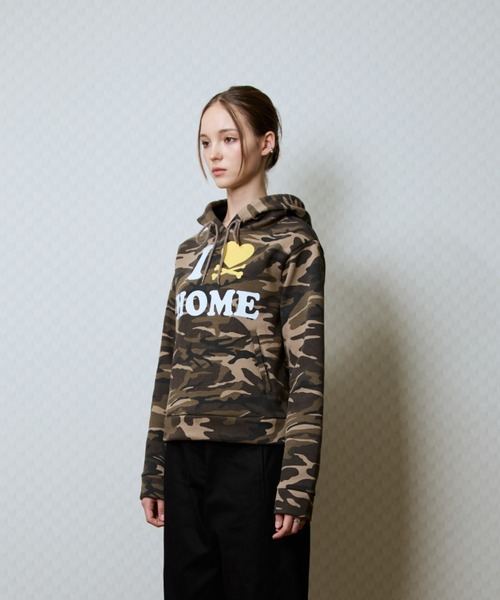 LUVISTRUE(ラヴイズトゥルー)の「GT I LOVE HOME HOOD TEE(パーカー・レディース・カモフラージュ/ブラック・FREE)」の8枚目の写真