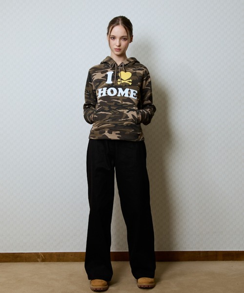 LUVISTRUE(ラヴイズトゥルー)の「GT I LOVE HOME HOOD TEE(パーカー・レディース・カモフラージュ/ブラック・FREE)」の9枚目の写真