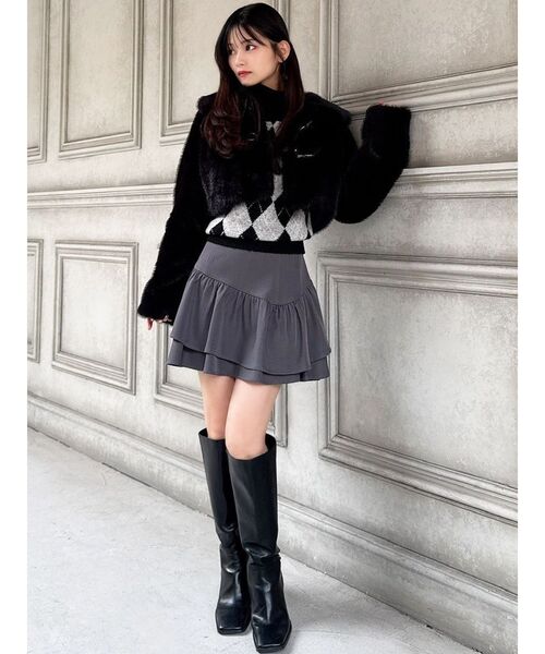 ラッフルボリュームミニスカート（スカート）｜RESEXXY（リゼクシー