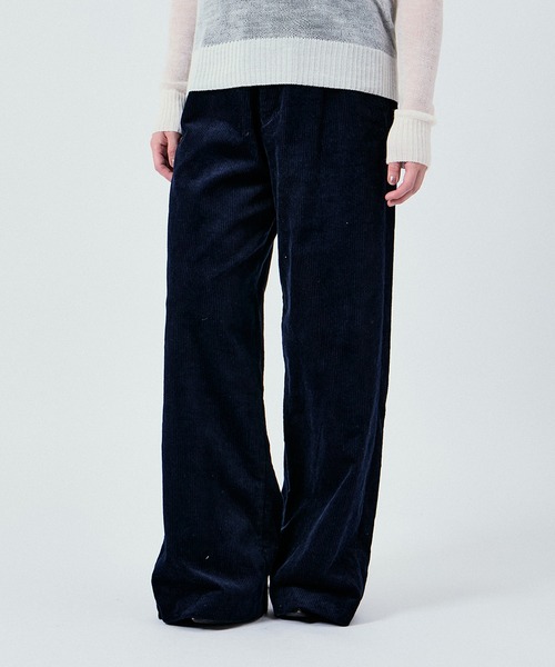 M TO R（ムウトアール）の「2WAY WAIST GATHER CORD PANTS UNISEX (SETUP対応)（その他パンツ・レディース・ベージュ/ネイビー/ダークブラウン・36/38/40/42）」の3枚目の写真