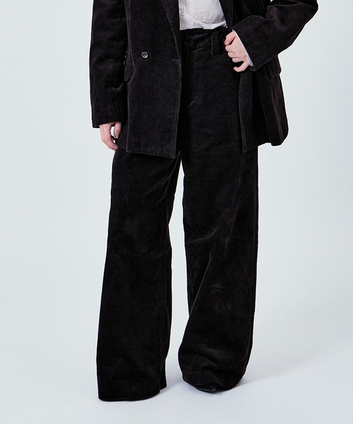 M TO R（ムウトアール）の「2WAY WAIST GATHER CORD PANTS UNISEX (SETUP対応)（その他パンツ・レディース・ベージュ/ネイビー/ダークブラウン・36/38/40/42）」の19枚目の写真