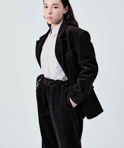 M TO R（ムウトアール）の「2WAY WAIST GATHER CORD PANTS UNISEX (SETUP対応)（その他パンツ・レディース・ベージュ/ネイビー/ダークブラウン・36/38/40/42）」の20枚目の写真