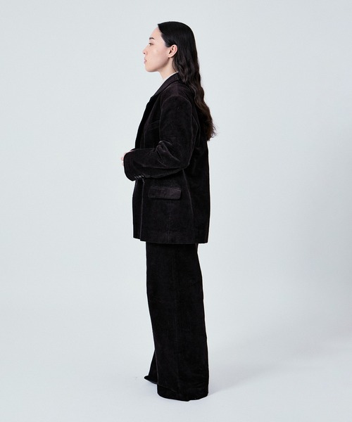 M TO R（ムウトアール）の「2WAY WAIST GATHER CORD PANTS UNISEX (SETUP対応)（その他パンツ・レディース・ベージュ/ネイビー/ダークブラウン・36/38/40/42）」の17枚目の写真