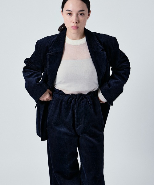 M TO R（ムウトアール）の「2WAY WAIST GATHER CORD PANTS UNISEX (SETUP対応)（その他パンツ・レディース・ベージュ/ネイビー/ダークブラウン・36/38/40/42）」の11枚目の写真