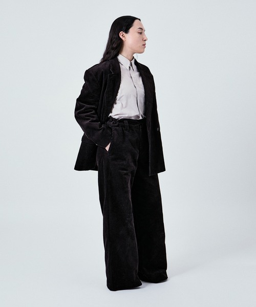 M TO R（ムウトアール）の「2WAY WAIST GATHER CORD PANTS UNISEX (SETUP対応)（その他パンツ・レディース・ベージュ/ネイビー/ダークブラウン・36/38/40/42）」の12枚目の写真