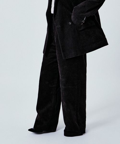 M TO R（ムウトアール）の「2WAY WAIST GATHER CORD PANTS UNISEX (SETUP対応)（その他パンツ・レディース・ベージュ/ネイビー/ダークブラウン・36/38/40/42）」の18枚目の写真