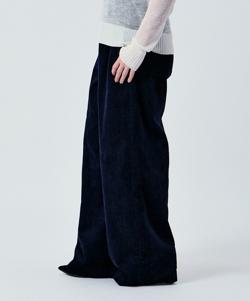 M TO R（ムウトアール）の「2WAY WAIST GATHER CORD PANTS UNISEX (SETUP対応)（その他パンツ・レディース・ベージュ/ネイビー/ダークブラウン・36/38/40/42）」の5枚目の写真