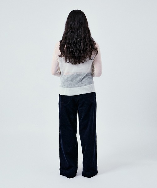 M TO R（ムウトアール）の「2WAY WAIST GATHER CORD PANTS UNISEX (SETUP対応)（その他パンツ・レディース・ベージュ/ネイビー/ダークブラウン・36/38/40/42）」の4枚目の写真