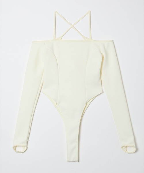 TELOPLAN(テーロプラン)の「【TELOPLAN】Alice Bodysuit / アリスボディースーツ(Tシャツ/カットソー・レディース・ホワイト/チャコールグレー/ブラック・SMALL/MEDIUM)」の10枚目の写真