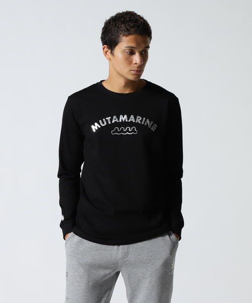 muta marine（ムータ・マリン）の「muta MARINE/ムータ マリン/別注Metal MARINE LS TEE（Tシャツ/カットソー・メンズ・ブラック/ホワイト・M/L/XL）」の9枚目の写真