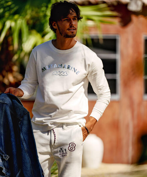 muta marine（ムータ・マリン）の「muta MARINE/ムータ マリン/別注Metal MARINE LS TEE（Tシャツ/カットソー・メンズ・ブラック/ホワイト・M/L/XL）」の14枚目の写真