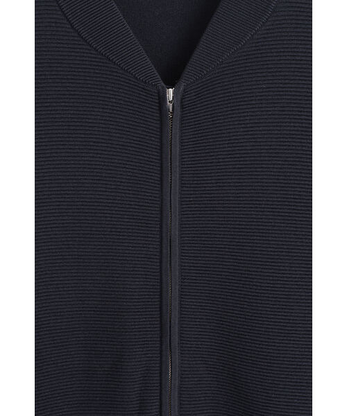 COS シャーリングボンバージャケット LEATHER-SLEEVE WOOL BOMBER JACKET レザースリーブ ウール
