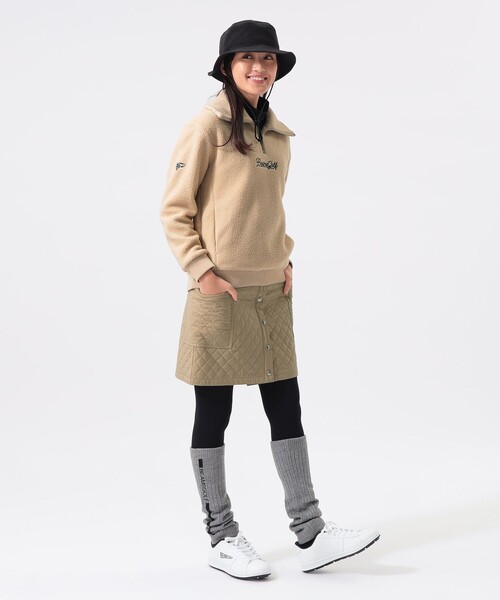 BEAMS GOLF(ビームスゴルフ)の「ORANGE LABEL / ボア ハーフジップ プルオーバー(ブルゾン・レディース・ホワイト/ベージュ/ブラック・MEDIUM/LARGE/SMALL)」の20枚目の写真
