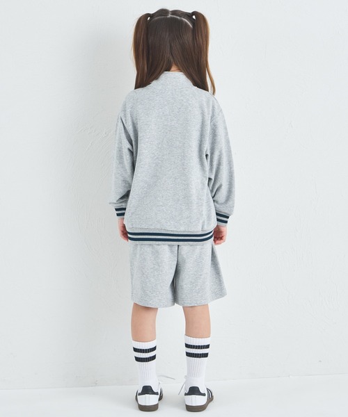 pairmanon(ペアマノン)の「【サラッとスウェット】ユニセックス 刺繍入り ハーフジップ&ハーフパンツ セットアップ(セットアップ・キッズ・オレンジ系その他/ブラック/グレー・90/100/110/120/130/140/150)」の21枚目の写真