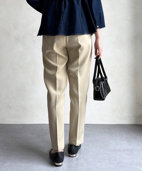 Chez toi（シェトワ）の「【セレモニー対応可】フロッキードットテーパードパンツ（その他パンツ・レディース・ベージュ/ネイビー/ブラック・FREE）」の17枚目の写真